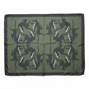 LE PAREO - 54"x72" - SILK PAREO - TIGERS PRINT - GREENS&BLACK - NEW NO TAG